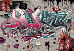 Fototapeet Artgeist Graffiti: Hey You!, 105 cm x 150 cm