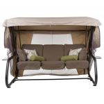 Aiakiik Patio Venezia Lux, pruun v./roheline v., 221 cm x 143 cm x 173 cm