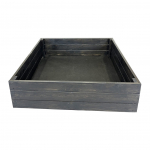 Peenrakast Black, 80 cm x 80 cm x 27 cm