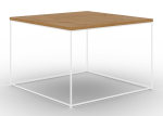 Kohvilaud ADRK Roni, pruun v./valge v./pruunikas v., 65 cm x 65 cm x 37 cm