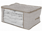 Riiete kott Domoletti, 60 cm x 45 cm, tekstiil, pruun