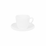Tass alustassiga Okko, valge, 0.22 l