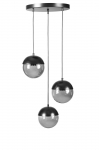 Valgusti rippuv Opviq Chandelier Kure 8711-3, must v.
