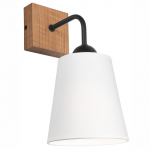 Valgusti seinale Lamkur Lula 47614, E27, 1 x 60 W, pruun v./must v.
