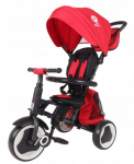 Kolmerattaline jalgratas Qplay Rito Plus 3842, must v./punane v.