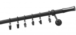 Kardinapuu Olimp Walec, 150 cm, &Oslash; 19 mm, must v.