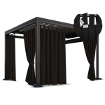 Paviljoni kardin ZMOK-11, 155 x 200 cm, must v.