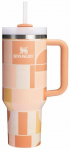 Termostass Stanley Quencher H2.O FlowState Apricot Court Geo, 1.18 l, rikkalik aprikoos v.