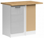 Nurgak&ouml;&ouml;gikapp Junona Line Right, tamm v./light gray gloss v., 45 cm x 78.5 cm x 85.7 cm