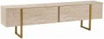 TV-kapp Nordure Serenity, kuld v./travertine v., 29.5 cm x 180 cm x 50 cm