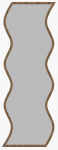 Peegel Kalune Design Safi, rippuv, 40 cm x 120 cm, valge v./p&auml;hklipuu v.