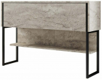 Konsoollaud Kalune Design Luxe, must v./travertine v., 30 cm x 120 cm x 80 cm