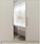 Riidekapp Alarica With Mirror, ka&scaron;miir v., 60 cm x 180 cm x 200 cm, peegliga
