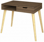 Kirjutuslaud sahtlitega Kalune Design Offer 382NRC1411, 60 cm x 90 cm, 80 cm, puidu v./p&auml;hklipuu v.