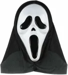 Mask t&auml;iskasvanutele, kummitus Festi Screaming Ghost 637512, valge v./must v.