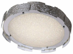 Valgusti plafoon CristalRecord Jade 27-199-40-281, LED, 3000 - 6000 &deg;K, 1 x 40 W, valge v. / h&otilde;be v., 50 x 50 cm