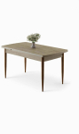 S&ouml;&ouml;gilaud pikendatav Kalune Design Asfel, pruun v./travertine v., 130 - 174 cm x 77 cm x 78 cm