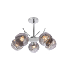 Valgusti lagi Candellux Lighting Vinoti 35-52179, E27, 5 x 40 W, grafiit v. / kroom v.