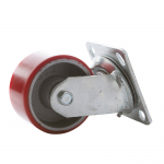 Ratas Haushalt 5-100-S-P/30100PU, &Oslash; 10 cm, punane v./hall v.