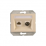 Arvuti ja antenni pesa Vilma XP500, elevandiluu v.