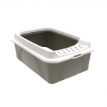 Raamiga kassitualett Rotho 4002208080, valge v./must v., avatud, 57 cm x 39 cm x 21 cm