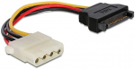 Juhe Delock 4 pin Molex, SATA 15 pin female, 0.12 m