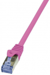 Juhe Logilink CAT 6a S/FTP RJ-45 8P8C, RJ-45 8P8C, 2 m, roosa v.