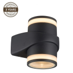 &Otilde;ue seinavalgusti Domoletti Effection ELED-635, 6W, LED, IP54, must v., 13.5 cm x 15.5 cm