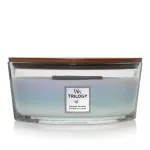 K&uuml;&uuml;nal, l&otilde;hna WoodWick Calming Retreat, 40 h, 453.6 g, sinine v./valge v./violetne v.