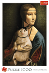 Pusle Trefl Lady With Cat 10663, 48 cm x 68.3 cm, 1000 tk, mitmev&auml;rviline