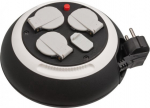 Pikendusjuhe trumlil Brennenstuhl, 3 x 1,5 mm&sup2;, 3 m, 3 pesa, 2USB