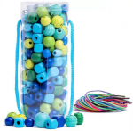 K&auml;ev&otilde;rude valmistamise komplekt Beads In Tube, t&uuml;rkiissinine