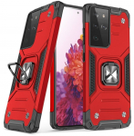 Telefoni &uuml;mbris Wozinsky Ring Armor Tough Hybrid, Samsung Galaxy S22 Ultra, punane v.