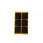 Kleepuvad m&ouml;&ouml;blijalgade padjad Haushalt, must, 30x30x2.5 mm, 6 tk