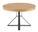 Laud pikendatav Mercy, tamm v./must v., 120 - 160 cm x 120 cm x 80 cm