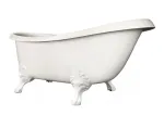Vann, teisaldatav Paa Silkstone Victoria Silk, 170 cm x 83 cm x 73 cm, ovaalne, valge v.