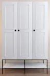 Riidekapp Kalune Design Martin 3, valge v., 126 cm x 50 cm x 200 cm