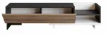 TV-laud Kalune Design Parion, valge v./must v./p&auml;hklipuu v., 165 cm x 35 cm x 41 cm