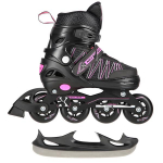 Rulluisud Nils Extreme NH11912, must v./roosa v., 31-34