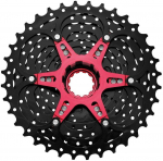 Kassetid ja varuosad SunRace CSMX0 FRWE113, alumiinium/teras, must/punane