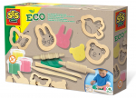 Modelino komplekt puidust t&ouml;&ouml;riistadega SES Creative ECO Dough, mitmev&auml;rviline