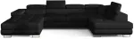 Nurgadiivan Rodrigo Sawana 14, must v., parem, 202 x 345 cm x 90 cm
