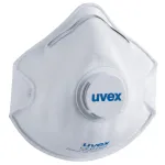 Respiraator, koos ventiiliga Uvex 2110 FFP1, valge v., 3 tk
