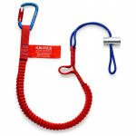 Fikseeritud karabiiniga kaelapael Knipex 00 50 12 T BK, t&ouml;&ouml;riistadele, 90 cm x 2.8 cm x 9.5 cm