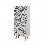 Kingakapp Kalune Design Vegas B 946, valge v., 38 cm x 50 cm x 135 cm