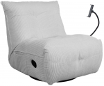 Allalastava seljatoega tugitoolid Home4you Win-Win, helehall v., 95 cm x 80 cm x 90 cm