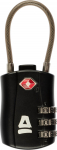 Lukk Abbey Travel, must, 80 mm x 30 mm