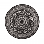 Vaip, valge v./must v., 176.4 cm x 176.4 cm