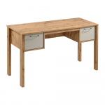 Kirjutuslaud sahtlitega Gala Meble Indygo B2S, tamm v./beež v.
