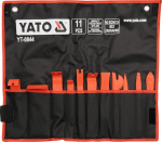 T&ouml;&ouml;riistakomplekt, polstri t&otilde;mmitsa komplekt Yato YT-0844, 11 tk